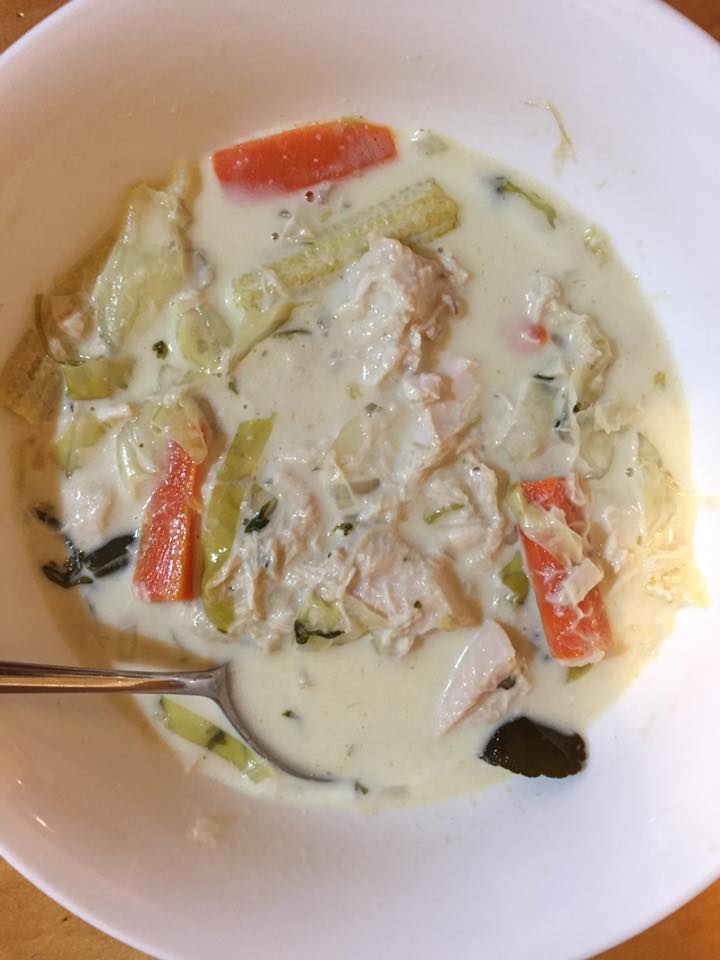 Thai Green Curry Chicken Soup